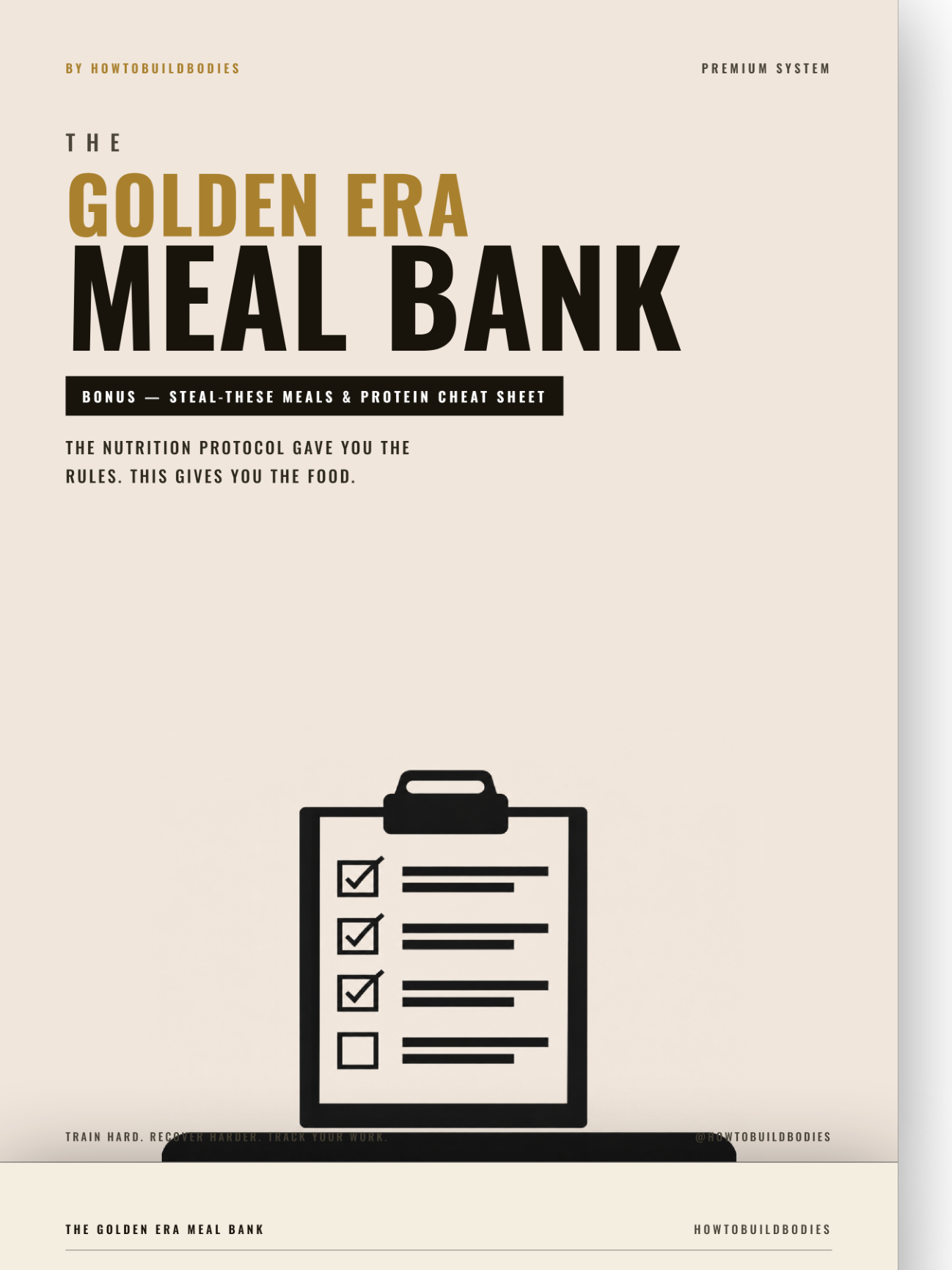 The Golden Era Meal Bank cover